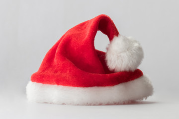Obraz na płótnie Canvas Santa red hat / Father Christmas red hat on white background