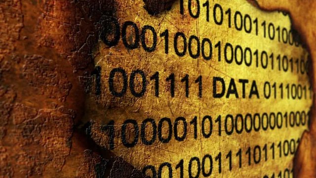 Online data grunge concept