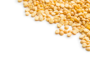 Yellow split peas.