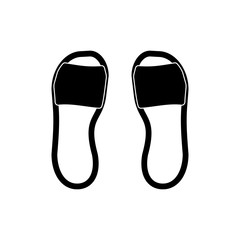 slippers icon slipper home isolated soft logo.