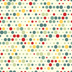 Abstract pattern of colored circles.