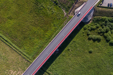 aerial view of the bridge near Otmuchow