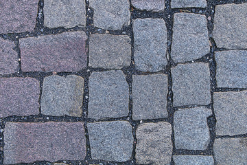 The texture of the old cobblestone and unusual stones.
