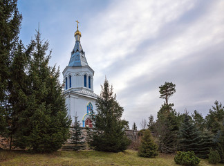 The Church of the Holy virgin in the village of Bouchikhi. Belarus. Year of construction (reconstruction): 1860. The monument of architecture of Belarus.