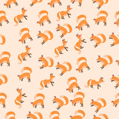vector illustration of a cute fox