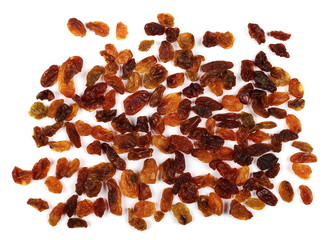 Raisins isolated on white background