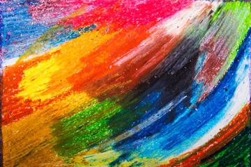 colorful oil pastels drawing texture for background