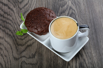Coffee with muffin