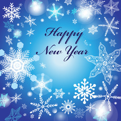 Bright graphics card with snowflakes