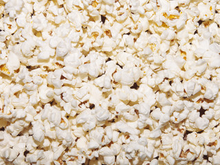 Texture of popcorn. Food background