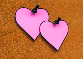 paper heart for Valentine's day as a template form for text