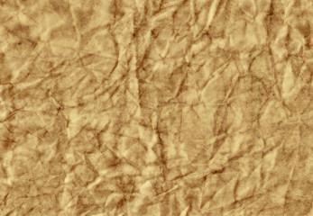Crumpled brown paper texture