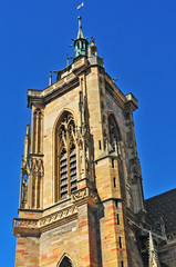 Fototapeta na wymiar La Cattedrale Colmar, Alsazia - Francia
