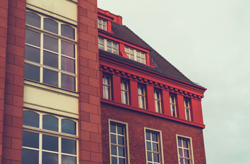 Obraz premium old factory building in warm colors
