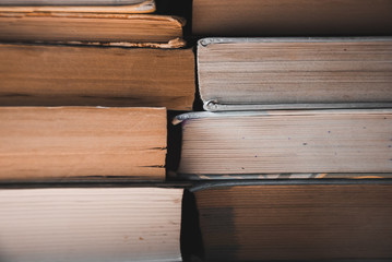 Texture of books. A lot of books