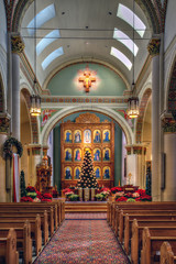 Fototapeta na wymiar Altar Cathedral Basilica of St. Francis of Assisi (Santa Fe)