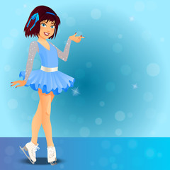 figure skating cute girl