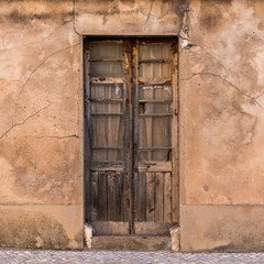 Old closed door