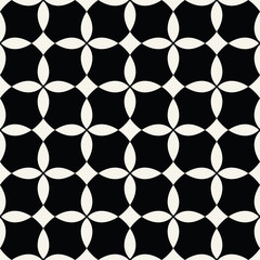 Fototapeta premium Abstract geometric black and white hipster deco art pattern