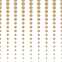 Abstract geometric golden deco art halftone circle pattern