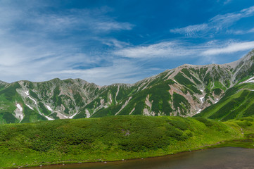 Fototapeta na wymiar Panoramic view of Mountains in Summer