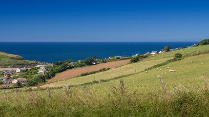 Bigbury-on-Sea on a clear day. Devon. England