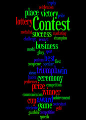 Contest, word cloud concept 7