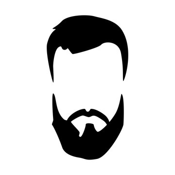 recommend clip art: Hipster detailed hair and beards set. Fashion bearded man. Long beard with facial hair. Beard isolated on white background. Vector illustration EPS10
