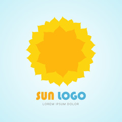 Sun icon set, vector illustration