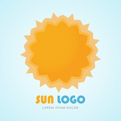 Sun icon set, vector illustration