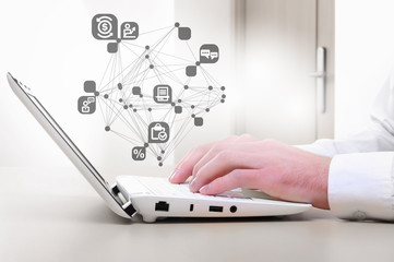 Digital media in use . Mixed media