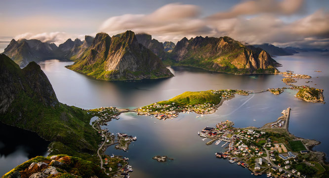 Fototapeta Reinefjorden panorama