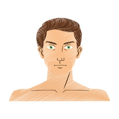 Man cartoon icon. Male avatar person people and human theme. Isolated design. Vector illustration