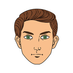 Man cartoon icon. Male avatar person people and human theme. Isolated design. Vector illustration