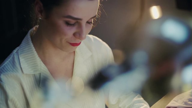 Tailor working on a bra