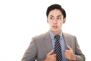 微笑むビジネスマン