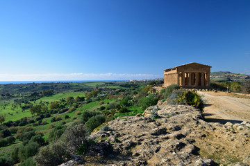 Tempio della Concordia. Parco archeologico della Valle dei Templi, Agrigento / Sicilia IT