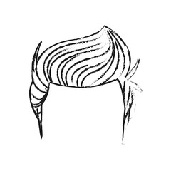 Man hair icon. Male avatar person people and human theme. Isolated design. Vector illustration