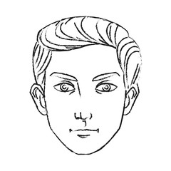 Man cartoon icon. Male avatar person people and human theme. Isolated design. Vector illustration