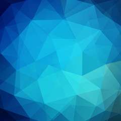 Abstract geometric style blue background. Vector illustration