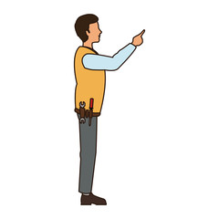 Man cartoon icon. Male avatar person people and human theme. Isolated design. Vector illustration