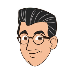 Man cartoon icon. Male avatar person people and human theme. Isolated design. Vector illustration