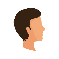 Man cartoon icon. Male avatar person people and human theme. Isolated design. Vector illustration