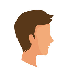 Man cartoon icon. Male avatar person people and human theme. Isolated design. Vector illustration