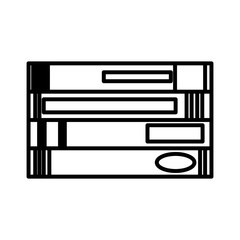 Isolated books collection icon vector illustration graphic design