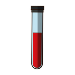 Blood tube icon. Medical health care hospital and emergency theme. Isolated design. Vector illustration