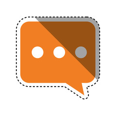 Chat bubble speakbox icon vector illustration graphic design