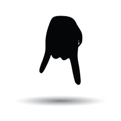 Baseball catcher gesture icon