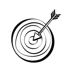 Target dartboard game icon vector illustration graphic design