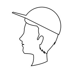 Man cartoon icon. Male avatar person people and human theme. Isolated design. Vector illustration